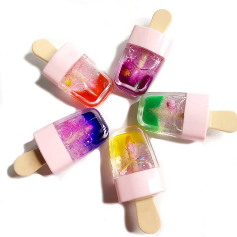 6ml Empty Lip Gloss Tube Containers Cream Jars DIY Make Up Tool Cosmetic Ice Cream Transparent Lip Balm Refillable Bottle