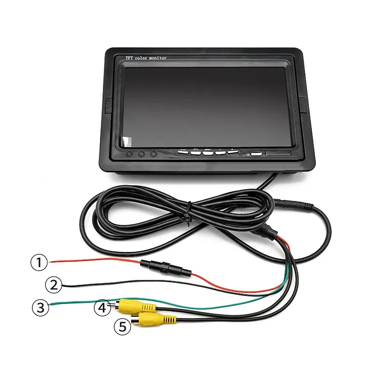 

7 Inch HD IPS 1024*600 TFT LCD Color Multifunction Car Headrest Monitor support HDMI VGA AV Wireless Mobile Phone Mirror Link