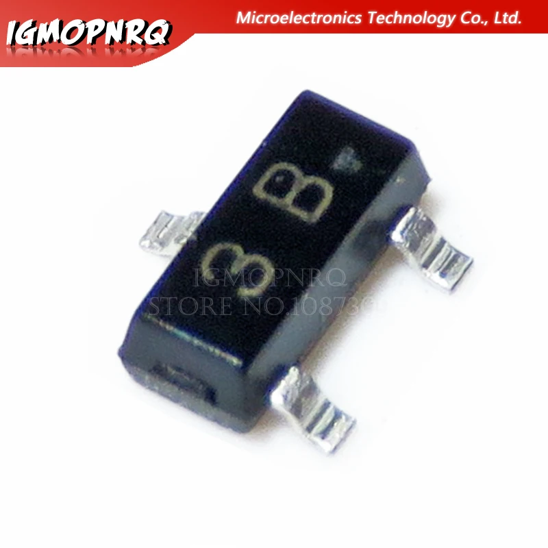100 шт. BC856B BC856 SOT-23 3B новый оригинальный транзистор | Электронные компоненты и