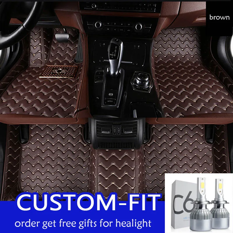 

Shenlao leather car floor mats For Kit For BMW X3 E83 2004-2010 Custom foot Pads automobile carpet car covers