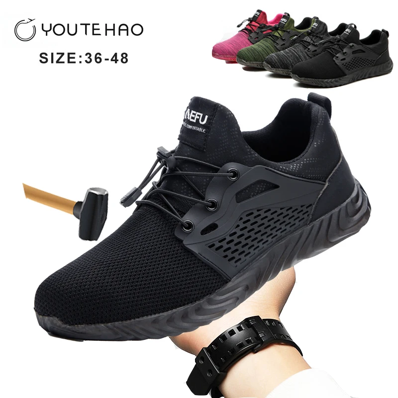 

New safety shoes lightweight breathable electrical insulation6000V steel head anti-smashing anti-piercing work protective shoes