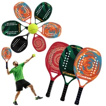 HYSENSS Professional Full Carbon Beach Tennis Paddle Racket Soft EVA Face Pickleball Raqueta Adult Tennis Racquet Equipment