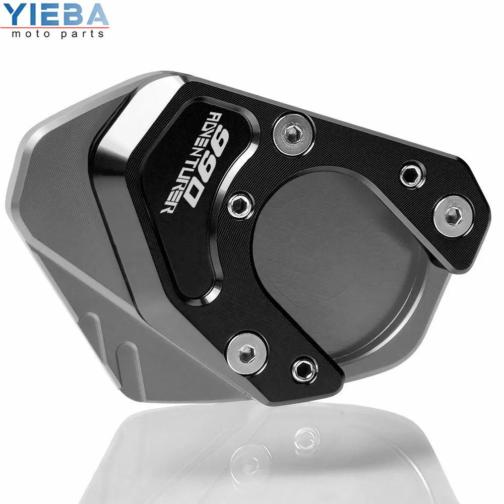 CNC алюминиевый moto rcycle Sidestand Kickstand подставка для ног боковая подставка Увеличьте Мото части для KTM 990 Adventure R 2009-2011 - Цвет: gray-black