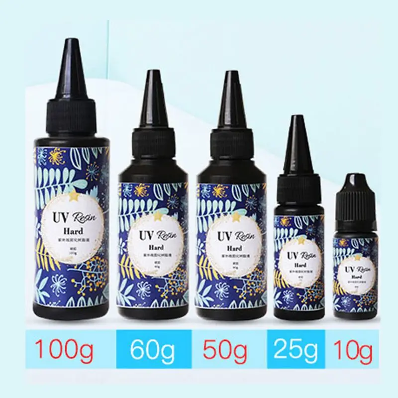 

Hard UV Resin Glue Crystal Clear Ultraviolet Curing Epoxy Resin Jewelry Making