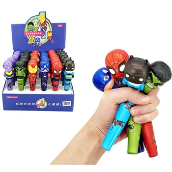

Cute Cartoon Pinch Squeeze Soft Neutral Pen Kawaii 0.5mm Black ink Gel Pen School Office Supplies stationery Boy toy kids gift