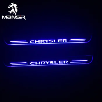 

Car Scuff Plate Led Lights For Chrysler 300 300C SRT8 SRT-8 2005 2006 - 2018 Door Acrylic Sill Plate Pedal Pathway Welcome Light