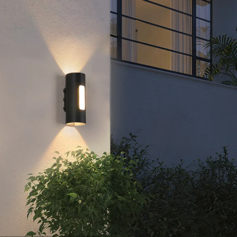 

Outdoor Wall Light 12W Cob Lighting for Garden Sand Up Down Balcony Controlador Led Stair Building Outdoor Lights