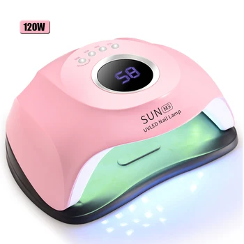 

120/90/72/36W UV LED Nail Lamp For Manicure With Sensor 90s/60s/30s/10s timer LED Display For All Gels Efficient Nail Dryer