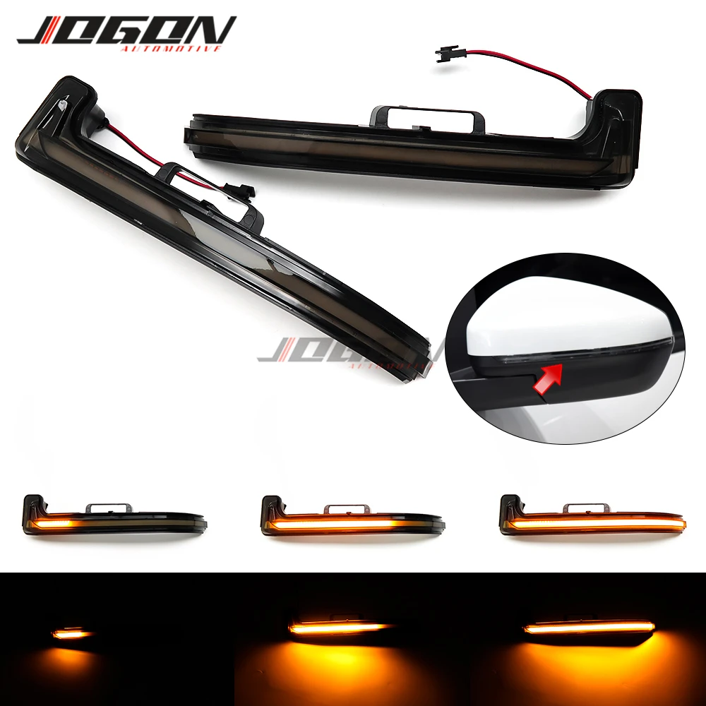 For Peugeot 3008 5008 2017- 2020 For Citroën C5 Aircross 2020 Car LED Dynamic Turn Signal Side Mirror Indicator Blinker Light