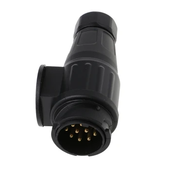 

Auto Car Trailer 13 Pin Plug Connector Socket Caravan Truck Waterproof Adapter