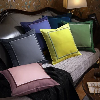 

45x45cm Minimalist cushion cover pillowcase solid color waist pillow cover for backrest cushion