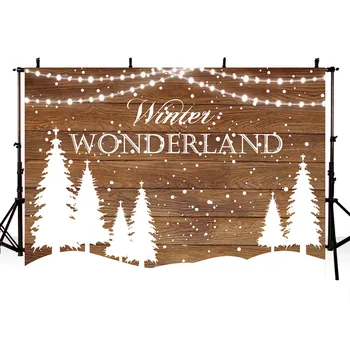 

TAIBO Vinyl Background Photography Winter Wonderland Background Children Party Photo Studio Backdrop Photocall
