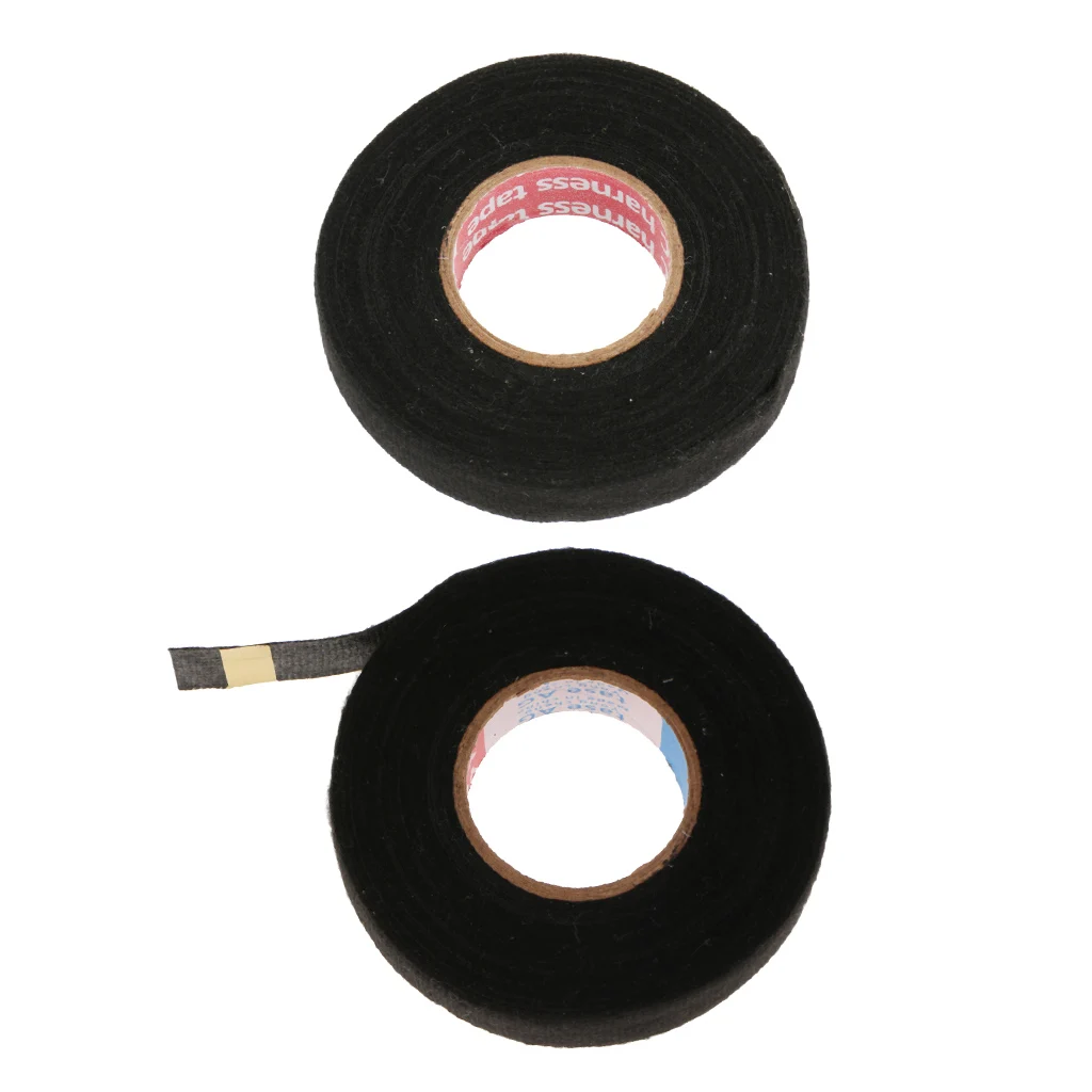 2pcs 100x8mm MultiPurpose Self Adhesive Anti Squeak Rattle Felt Wiring Cable Tape