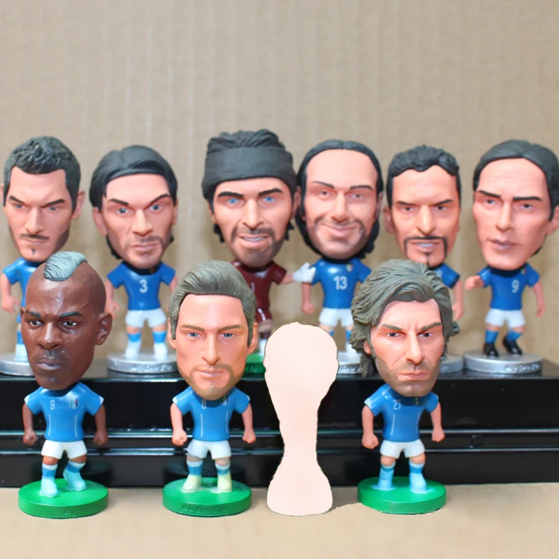 Cute Soccer Star Football Figure PVC Cake Decoration Doll 2020 Football Player Toys Fans Souvenir Birthday Gift  Micro Landscape