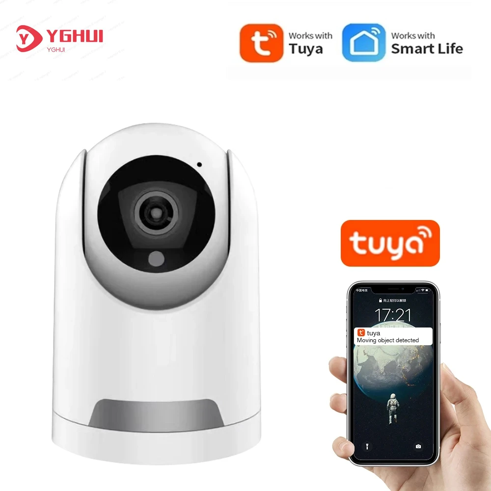 2MP Tuya Smart Wifi Camera 1080P Home Security Cameras Wireless Indoor Two Ways AUDIO Support 128G SD Card