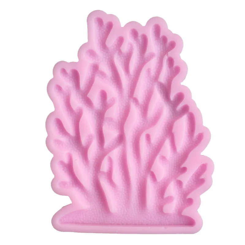 1PCS Coral, seaweed, coral reef Mould Cake Side silicone cake fondant mold cake decorating tools soap mold