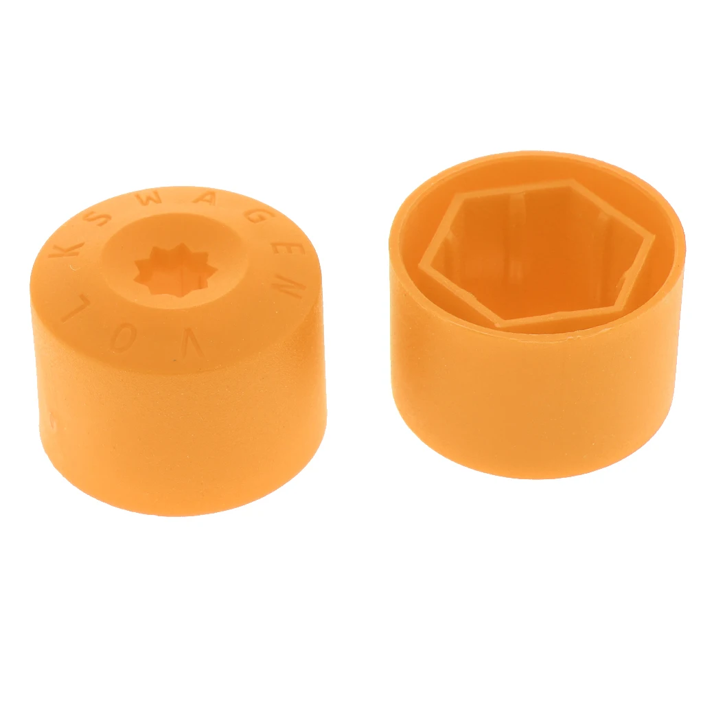 20 Pcs Plastic Car Wheel Nut Lug Screw Dustproof  Cover Protector Cap 0.79x1.18 Inch