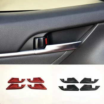 

ABS Plastic Chrome For Toyota Camry 2018 accessories auto styling Car inner door Bowl protector frame cover Trim