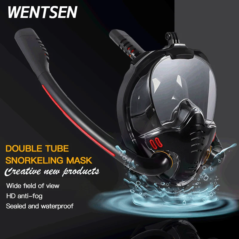 Comprar Double masque de plongée équipement de masque de plongée 