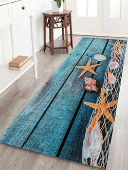 

Chic/Modern Kitchen Bathroom Shower Floor Door Flannel Mat Rug Anti-Slip Wood Strip vintage1 x Rug