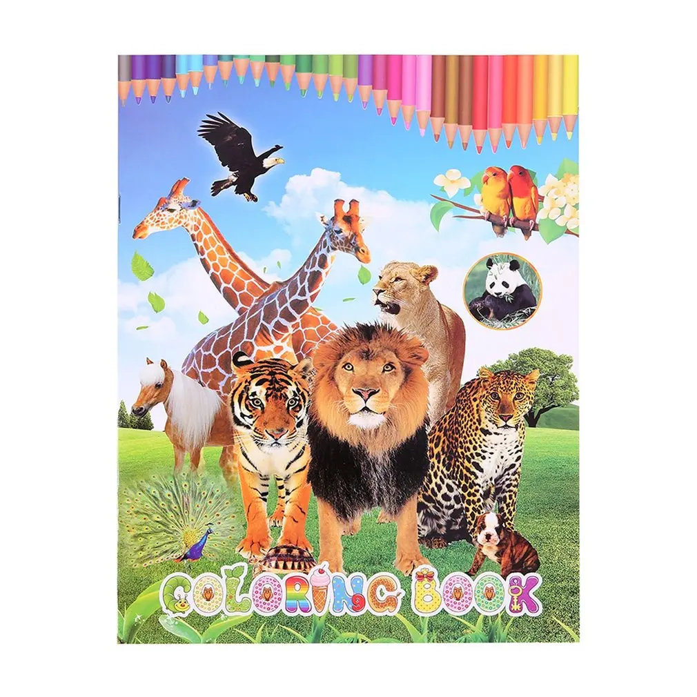 

Baby Drawing Book Kids DIY Crafts Toy Baby Educational Painting Coloring Drawing Toys With Stickers