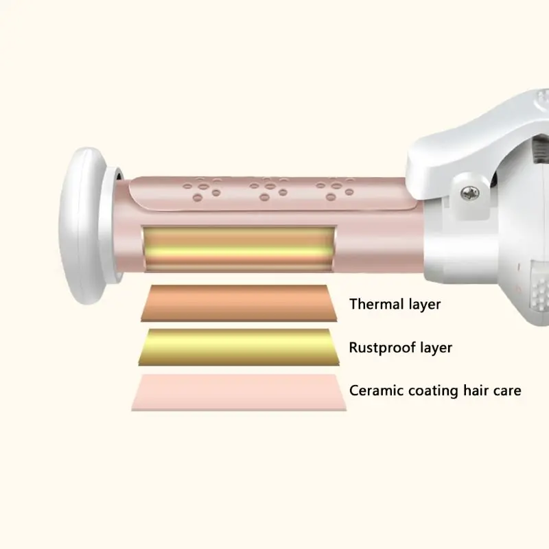 

Professional Professional 2 in 1 Ceramic Hair Curling Cordless Curling Iron Wand 1-Inch Diameter Mini Hair Curler for Loose USB