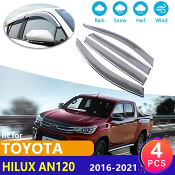 preço Janela Defletores Viseira Ventilação Toldos Guarda Abrigos Acessórios Para Toyota Hilux Revo An120 An130 2016 2017 2018 2019 2020 2021