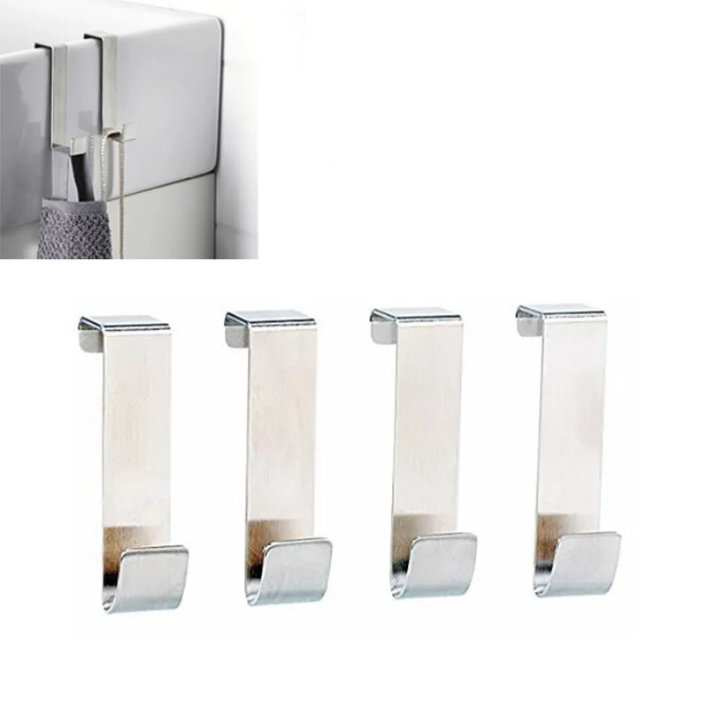 

4 Pcs/set Stainless Steel Storage Holder Rack For Kitchen Sundries Bathroom Tools Living Room Hats