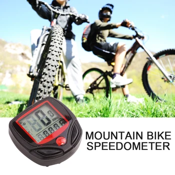

1pc speedometer bicycle computer with LCD digital display waterproof bicycle odometer speedometer riding stopwatch riding access