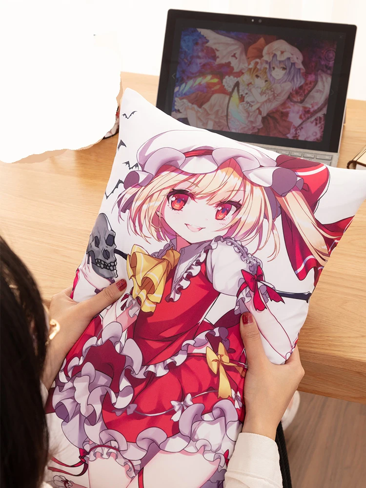 Аниме TouHou Project Hakurei Reimu Kirisame Marisa Двусторонняя Подушка с принтом для косплея реквизит декор для мальчиков и девочек 1 шт