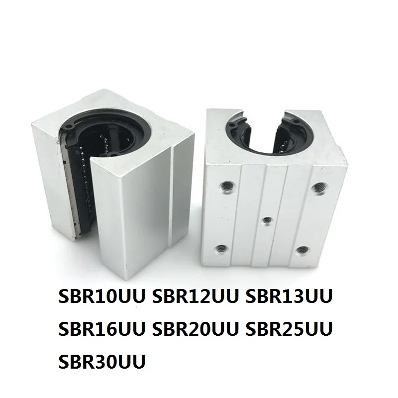 

SBR10UU SBR12UU SBR13UU SBR16UU SBR20UU SBR25UU SBR30UU linear Ball Bearing Block open type CNC Router SBR linear guide