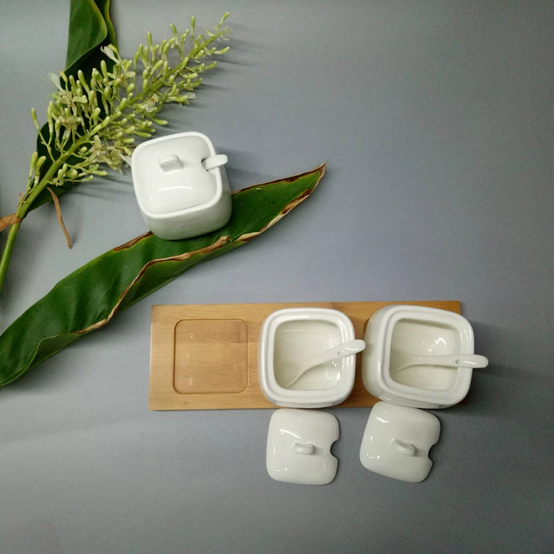 Креативная кухонная приправа набор банок керамический для соли и перца перец сахар приправа коробка с бамбуковым перцем курица Креативная кухонная приправа набор банок керамический для соли и перца перец сахар приправа коробка с бамбуковым перцем курица