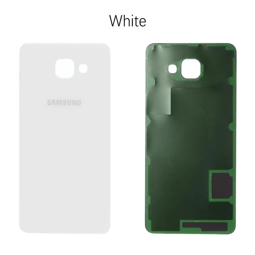 Задняя крышка батарейного отсека для Samsung Galaxy A7 A710 задняя крышка корпуса батарейного отсека Запасные части - Цвет: White