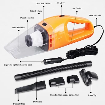 

120W 12V Car Handheld Vacuum Cleaner for SEAT Ibiza Leon Toledo Arosa Alhambra Exeo FR Supercopa Mii Altea Cordoba cupra concept