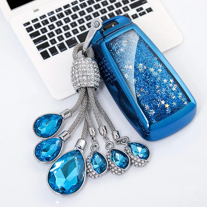 

TPU New Car Key Protection Protector Case Shell Car Accessories Keyring Key Ring For AUDI A4 B9 Q5 Q7 TT TTS 8S 2016 2017