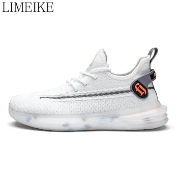 

LIMEIKE Men's Casual Shoes Men's mesh lightweight breathable lace-up shoes sports men's trend shoes outdoor casual shoes