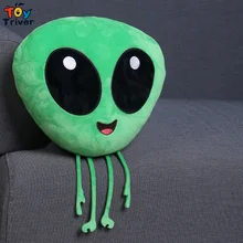 1 шт. Kawaii Green ET Alien плюшевая игрушка монстр Triver Мягкая кукла подушка для малышей Дети мальчик бойфренд Забавный подарок домашний декор