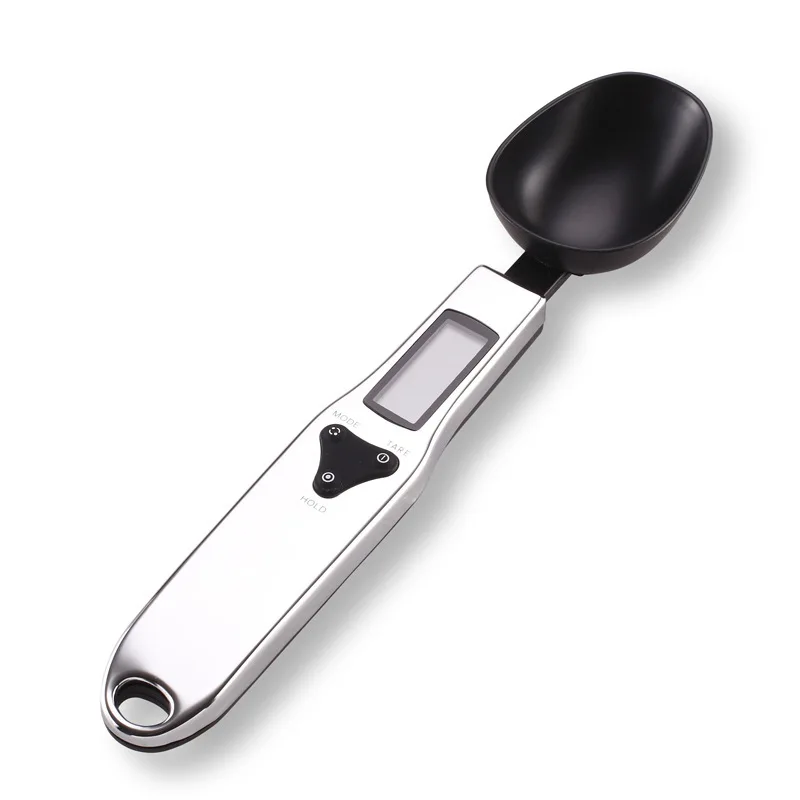 

500g0.1g Dog Food Stainless Steel Spoon Scale Kitchen Measuring Scoop Milk Powder Weighing Scale Kitchen Scale Digital Scale