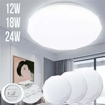 

LED Ceiling Light 12W 18W 24W AC220V Ultra-thin LED ceiling lamp Living Room Bedroom Dustproof 6500K Modern Bathroom Lighting