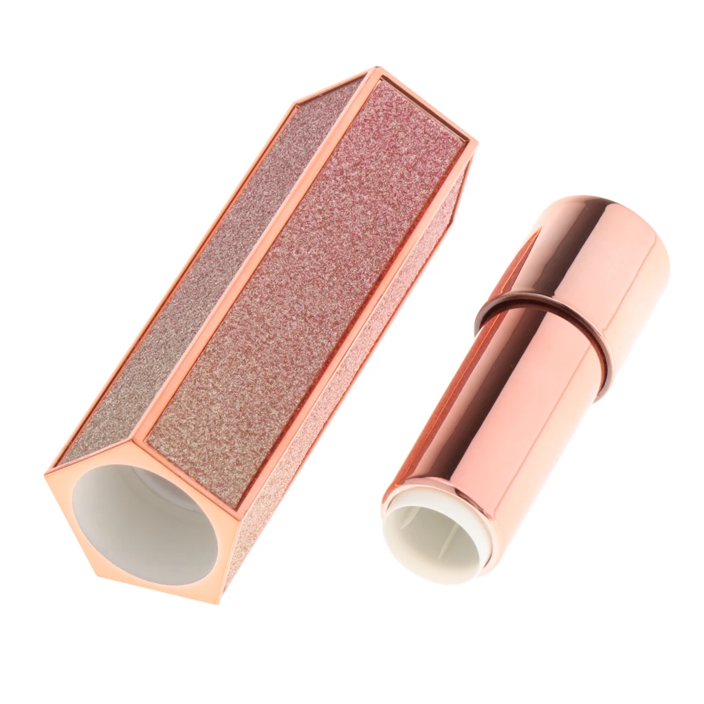 Empty DIY Press Lipstick Tube Lip Balm Gloss Storage Plastic Bottle Cosmetic Containers Refillable Lip Gloss Tube, 12.1mm