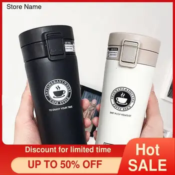 

Creative Coffee Vacuum Cup Ins Female Male Portable Stainless Steel Mug Student Korean Style Literary Couple's