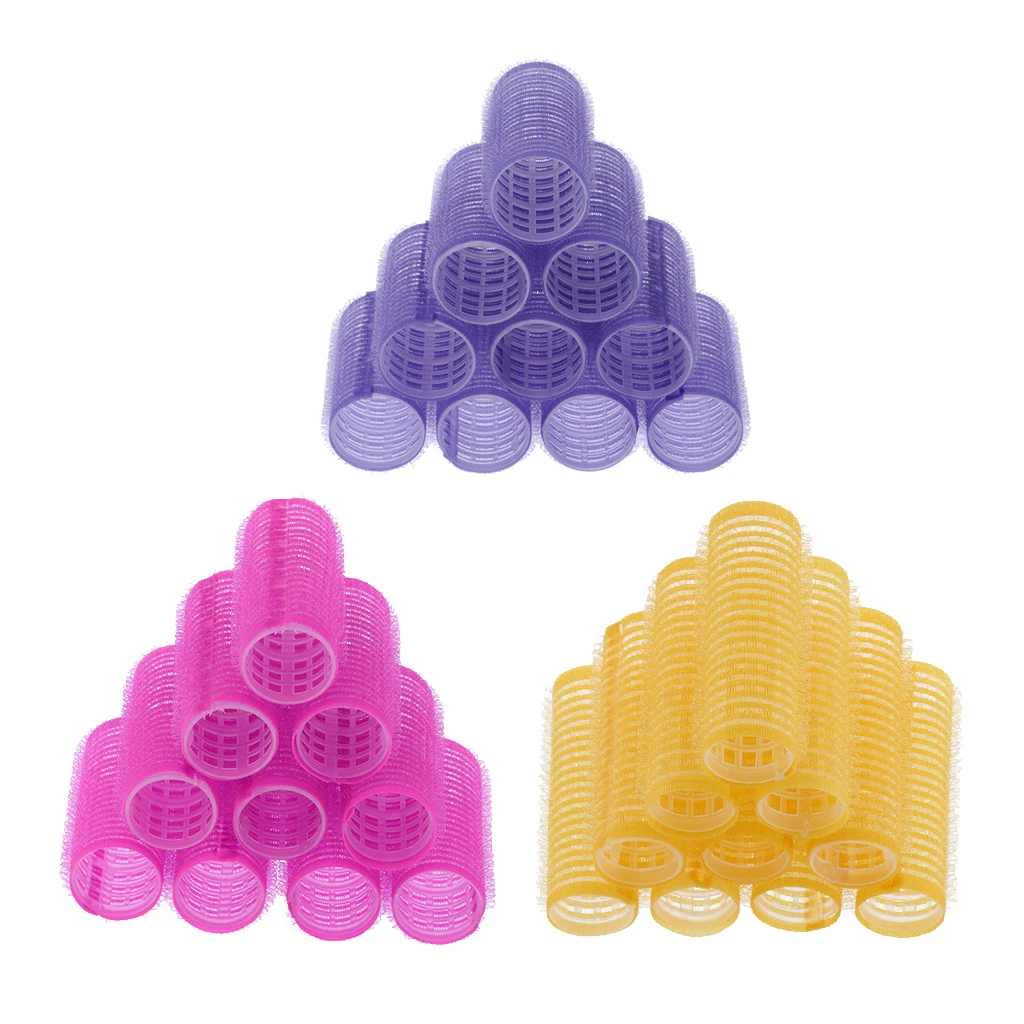 30x Hair Roller Curling Curls Self Grip Hair Rollers Hair Styling Tools