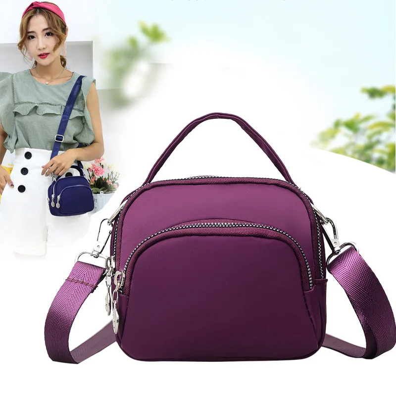 Новая стильная повседневная мини-сумка универсальная женская сумка для путешествий Водонепроницаемая нейлоновая сумка трендовая сумка на плечо