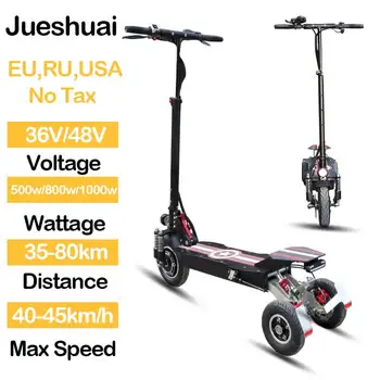 

Three Wheel Electric Scooter 36V 48V 500W/800W/1000W Electric Skateboard 10" Front Motor Wheel Folding Patinete Electrico Adult
