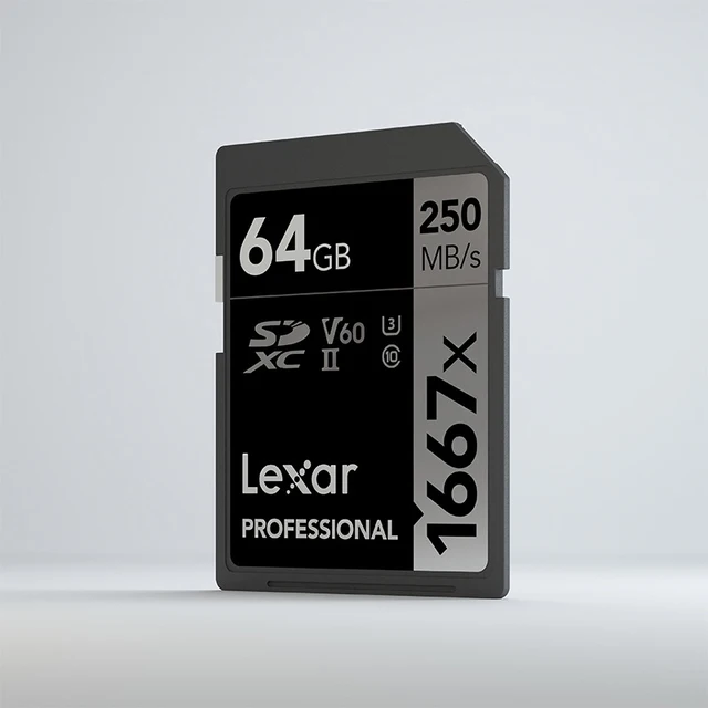 Lexar 1667x 64GB PRO SDXC SD Card V60