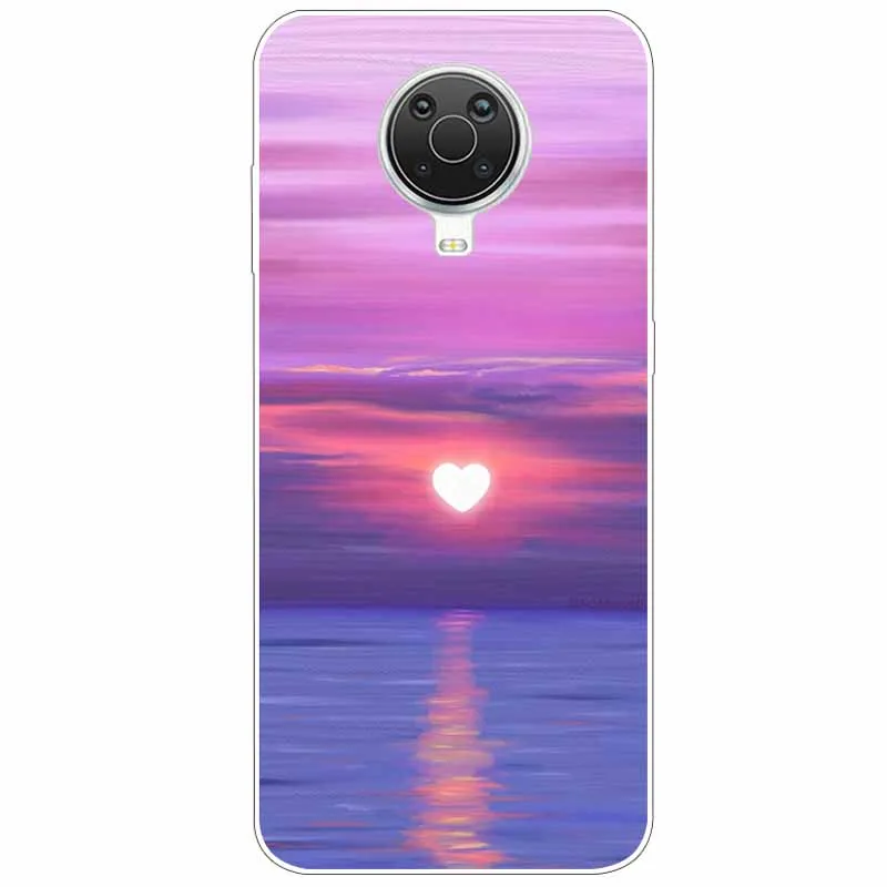 For Nokia G20 G10 Case C20 Soft Silicone Landscape Slim TPU Phone Cover For Nokia G30 Cases Capa For NokiaG20 G 20 Funda Cute phone purse Cases & Covers