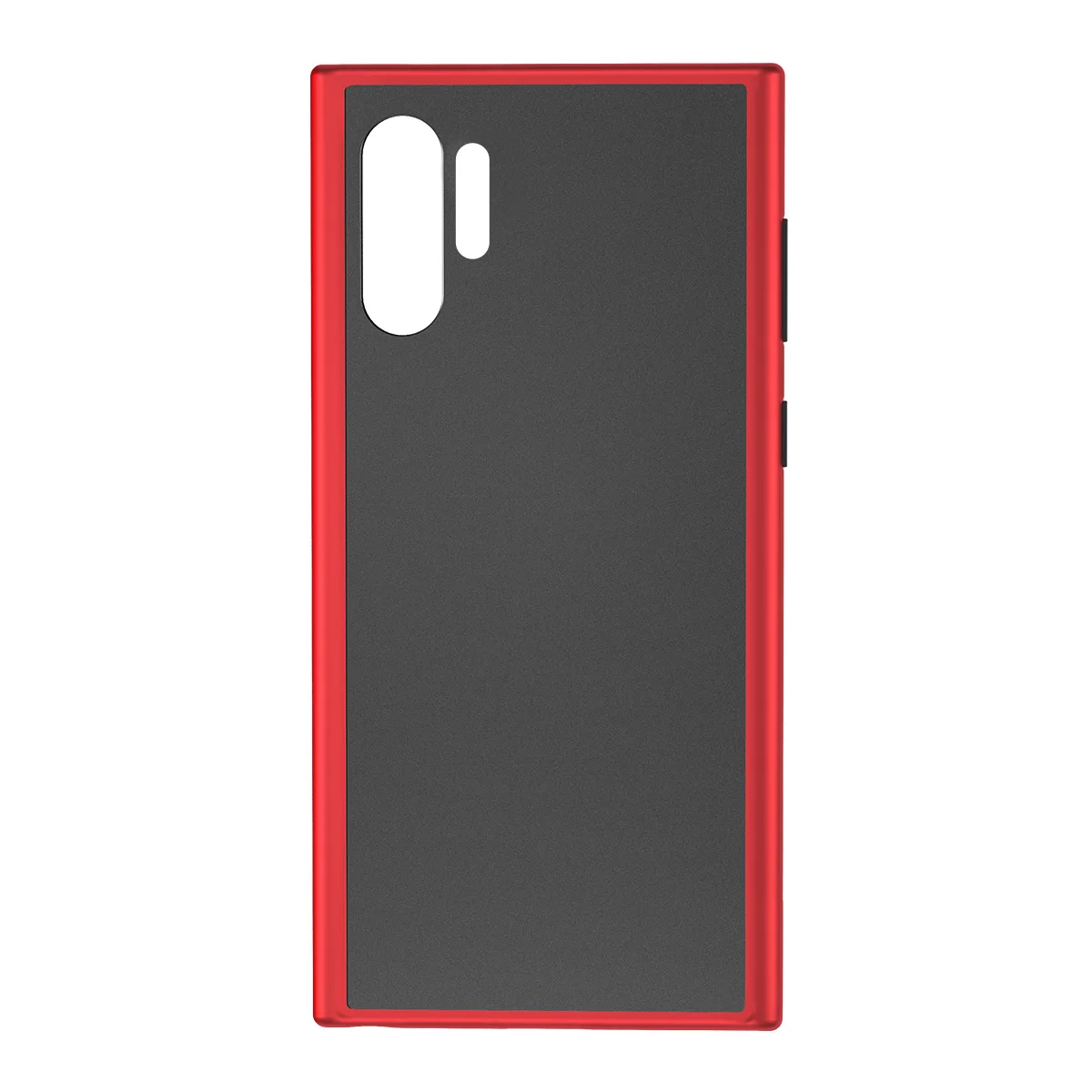 ROCK мягкий силиконовый ПК+ ТПУ чехол для samsung Galaxy Note 10 Note10 Plus противоударный бампер пуленепробиваемый стеклянный клей задняя крышка - Цвет: Красный