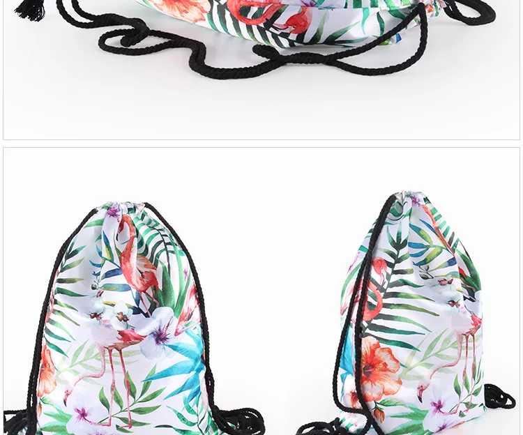 Прямая поставка от производителя, AliExpress, 3D цифровая печать, сумка на шнурке, животный узор, трендовый рюкзак на плечо, сумка на шнурке