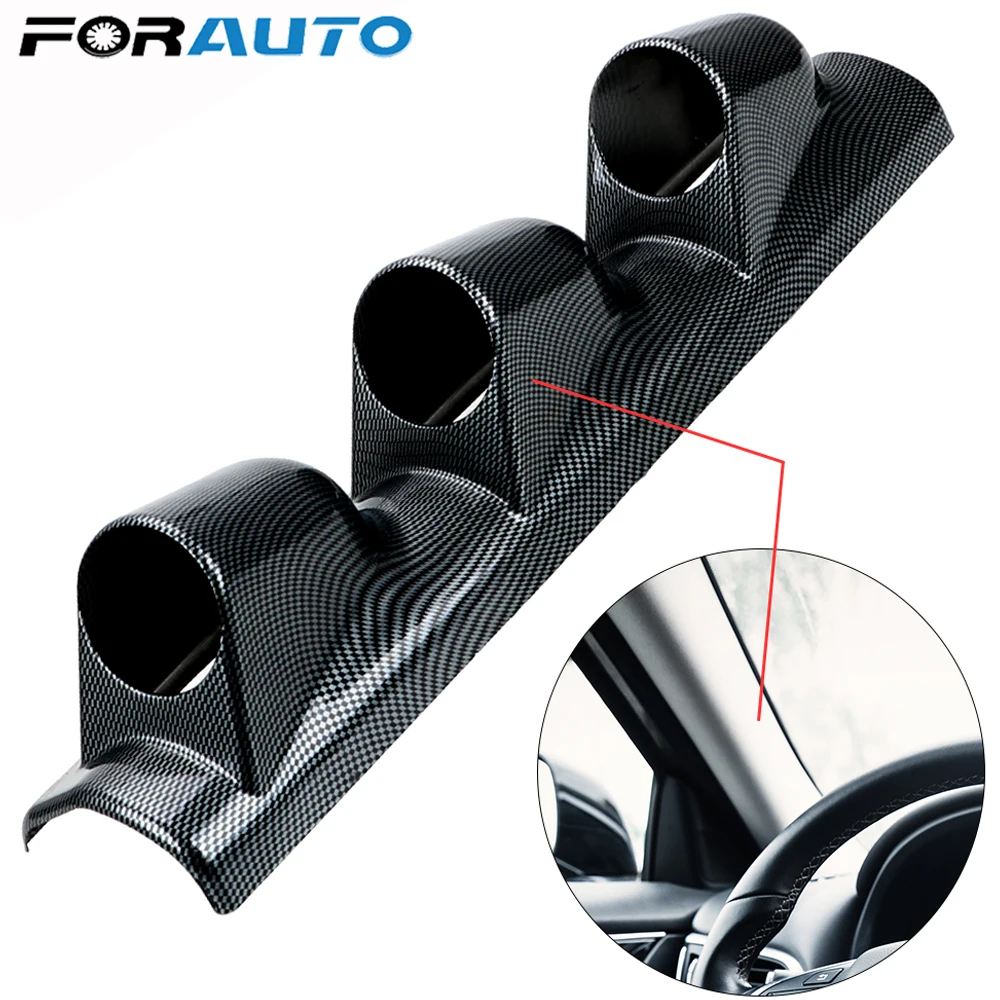 

FORAUTO Universal Auto Car Meter Left/Right Hand Drive Dash Gauge Pillar Pod Cluster 3 Hole 52mm Car Gauge Cluster Mount Holder