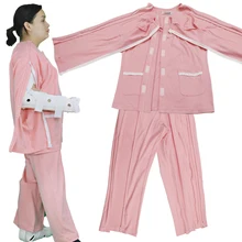 Постельное белье Одежда для пожилых людей, легко носить при недержании у взрослых толстовка для кормления, долгое время уход лежать в кровати паралича пациента